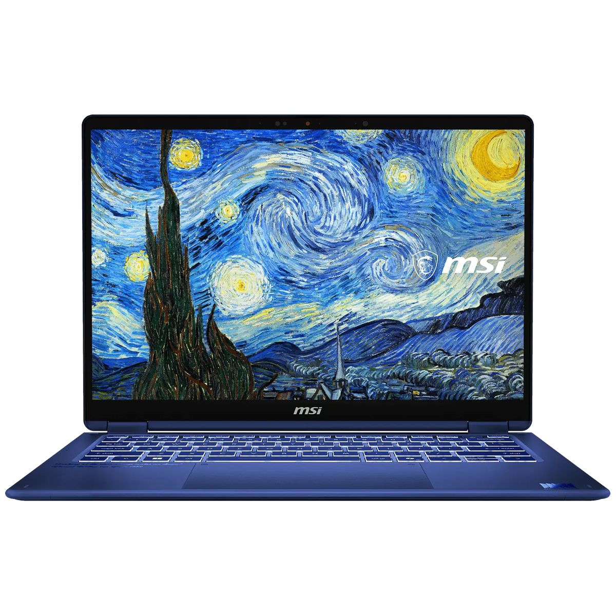 Ноутбук 14" MSI Prestige 14 Flip AI+ The Starry Night-400RUY, синий (9S7-14T235-400)