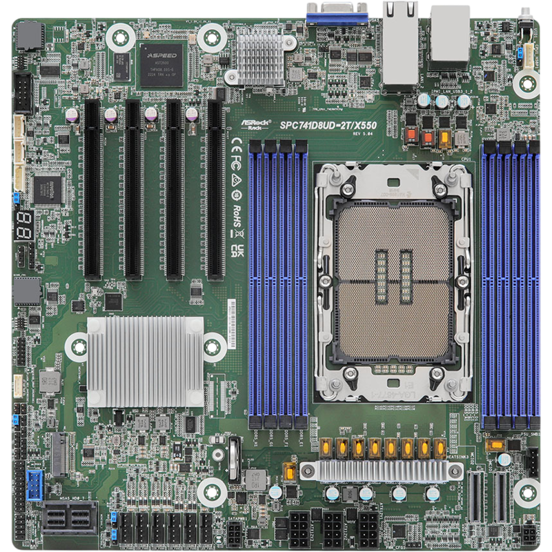 Материнская плата ASRock SPC741D8UD-2T/X550 (90-SXGBM1-A0UAY2F)