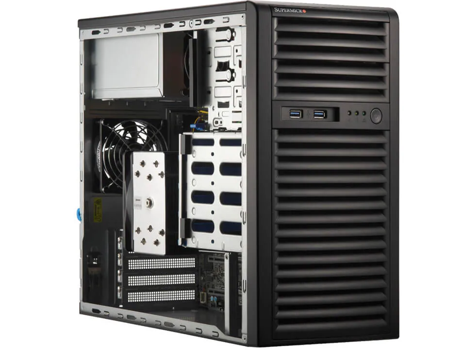 Серверная платформа SuperMicro Mainstream Server 3015A-I, 1xAM5, 4xDDR5, 1x668 Вт Tower (AS-3015A-I)