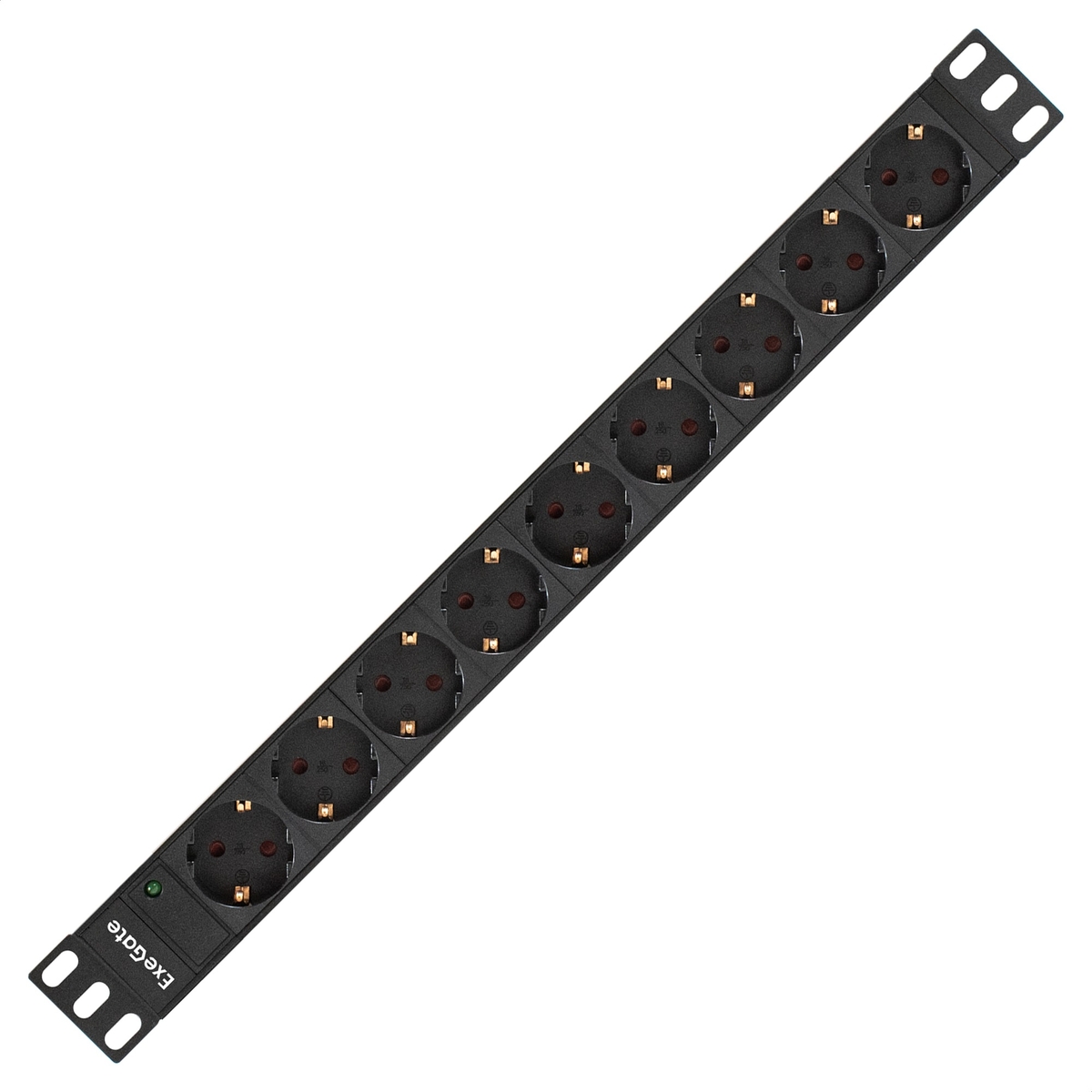 Блок розеток (PDU), кол-во розеток: 9, ExeGate ServerPro PDU-19H906 Al-9S-C14-2.5CU (EX280852RUS)
