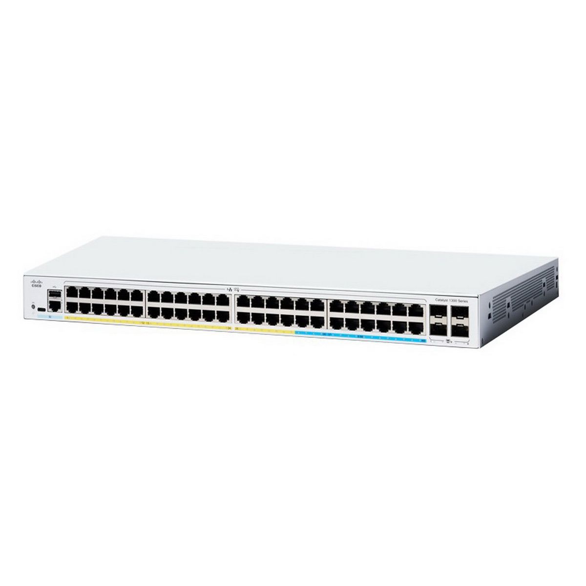 Коммутатор Cisco Catalyst 1300 C1300-48P-4X, 48x1 Гбит/с, SFP/uplink: SFP+x4 (C1300-48P-4X)