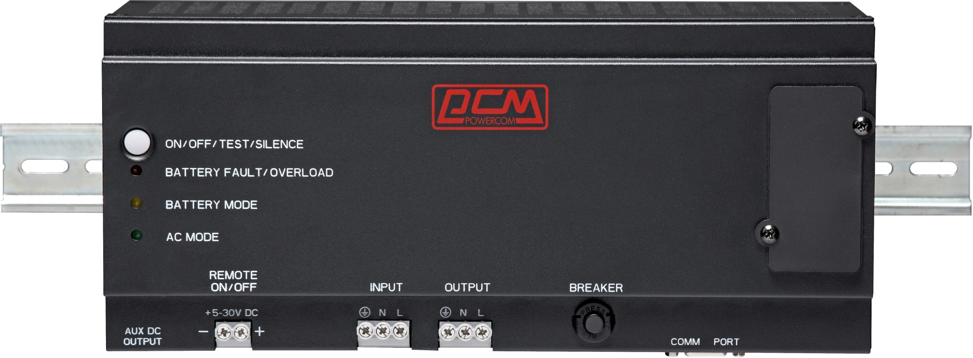 ИБП Powercom DRU-1500, 1500 В·А, 900 Вт, черный (DRU-1500)