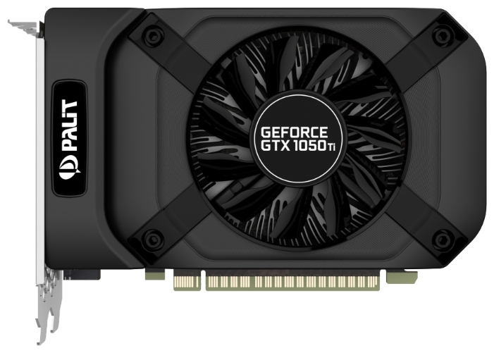 

Видеокарта Palit NVIDIA GeForce GTX 1050ti StormX, 4Gb DDR5, 128bit, PCI-E, DVI, HDMI, DP, Bulk (NE5105T018G1-1070F), StormX
