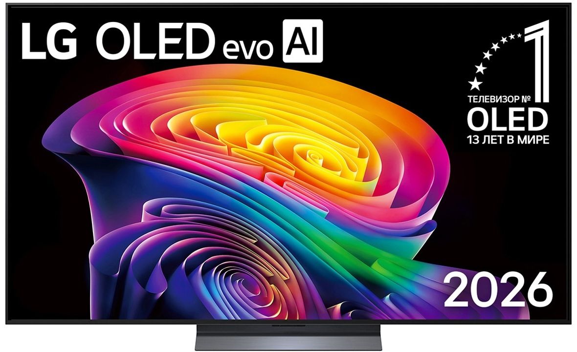 Телевизор 65" LG OLED65C6RLA.ARU, 3840x2160, черный