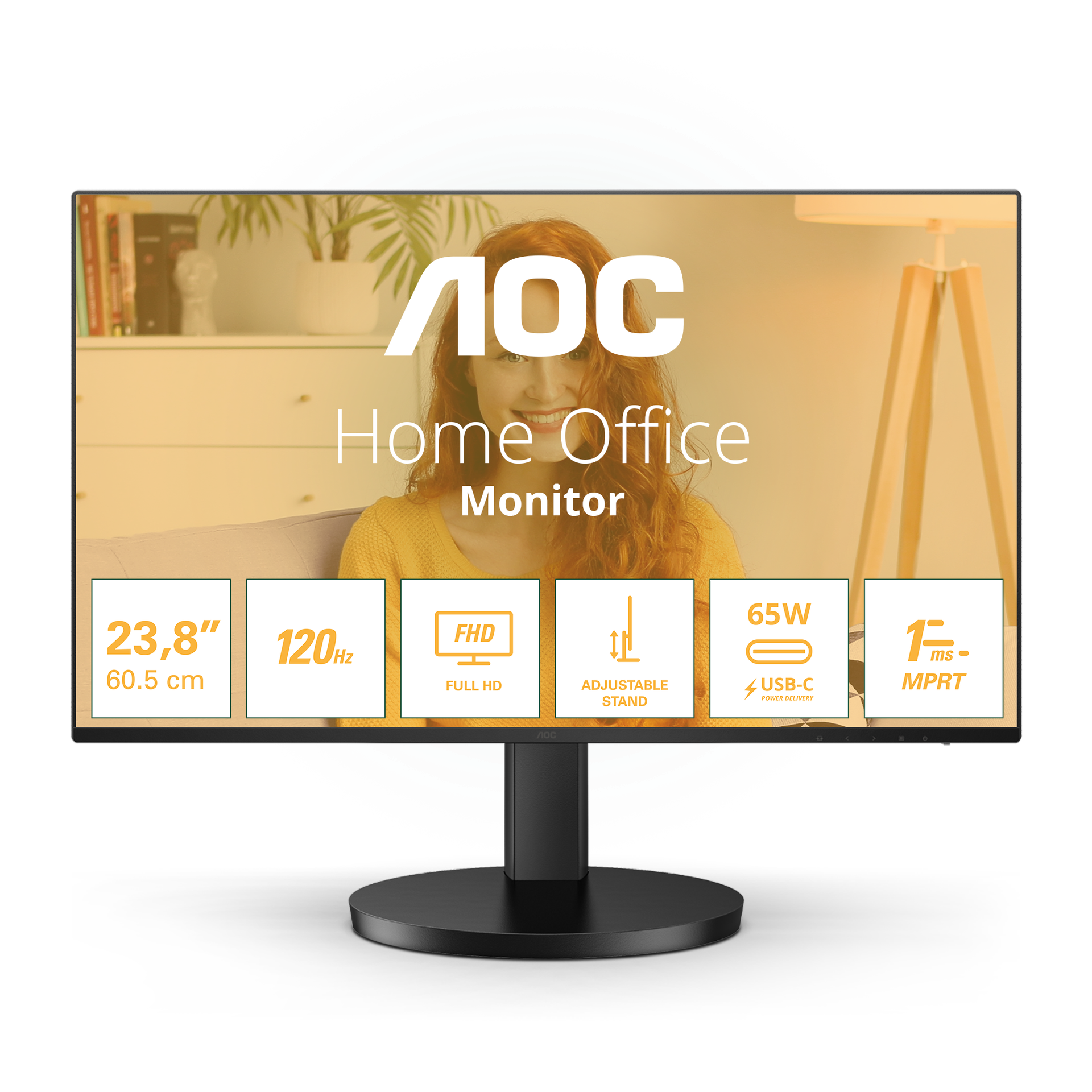 Монитор 27" AOC Home Office 27B3CF2 черный