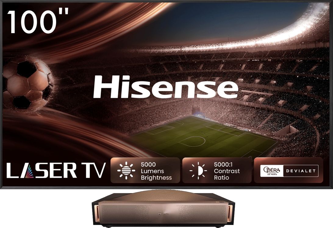 Телевизор 100" Hisense 100L9QD, 3840x2160, золотистый