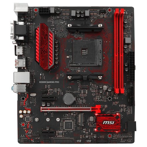Материнская плата MSI B350M GAMING PRO, SocketAM4, AMD B350, mATX