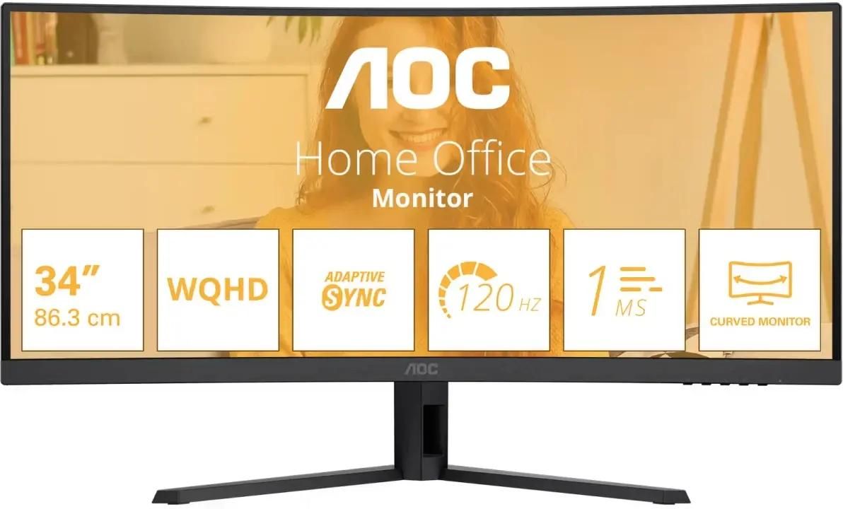 Монитор 34" AOC CU34B3E черный