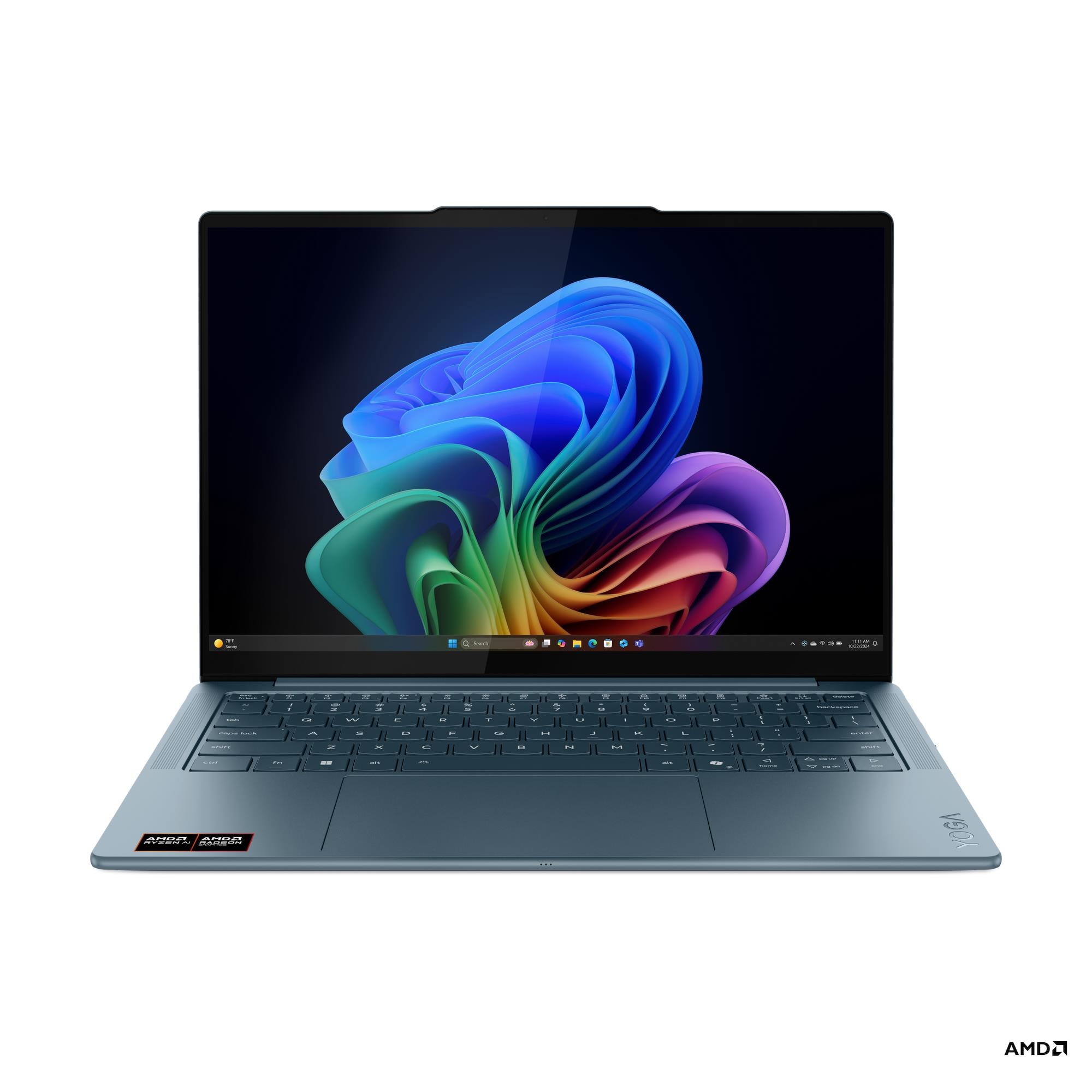 Ноутбук 14" Lenovo Yoga Slim7 14AKP10, бирюзовый (83JY008ARK)