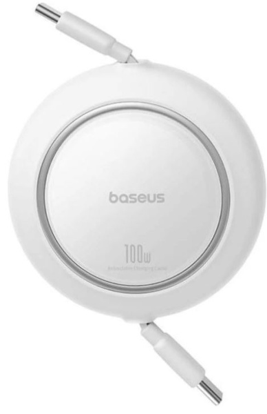Кабель USB Type-C(M)-USB Type-C(M), 1 м, белый, Baseus Free2Pull Mini P10364500211-01 (P10364500211-01)