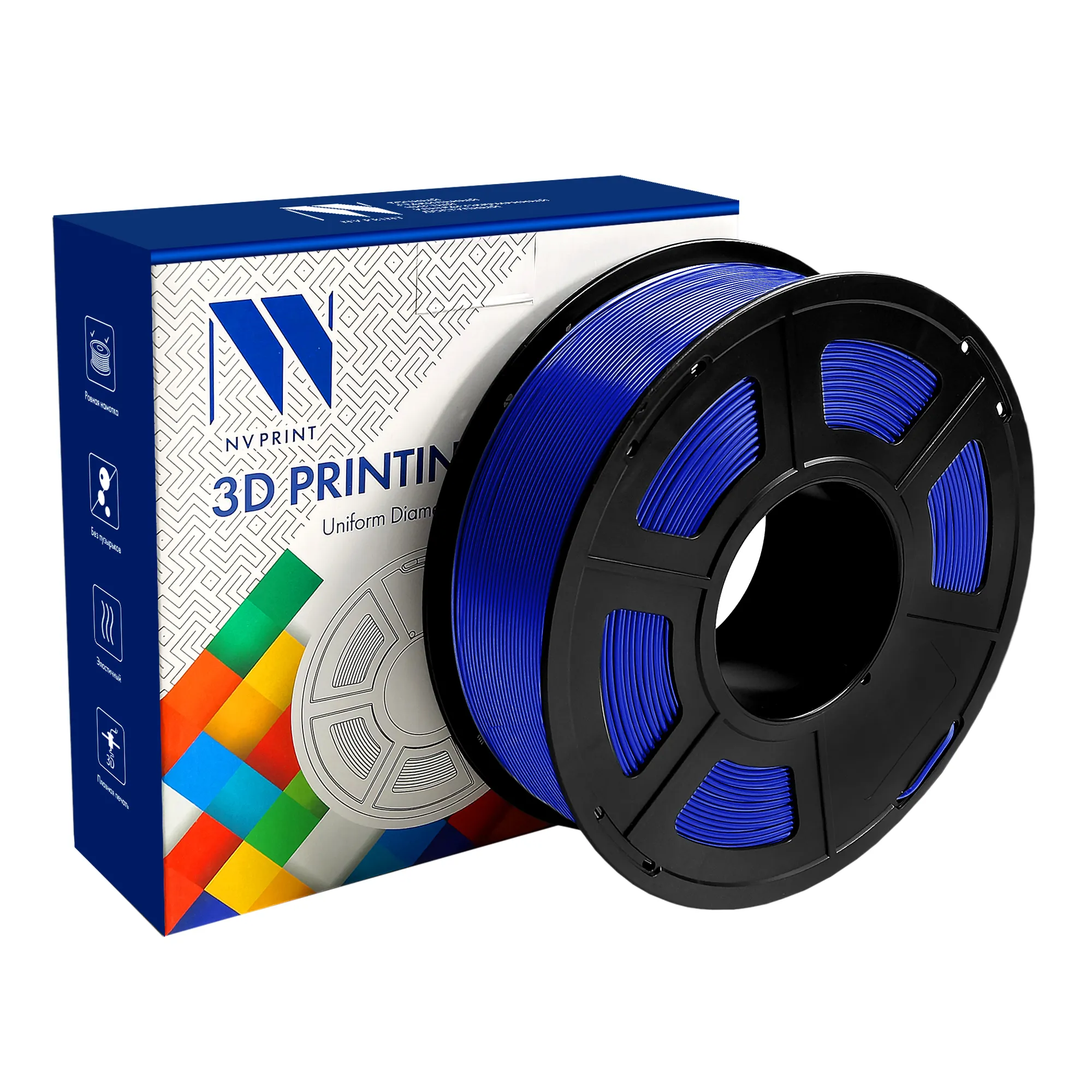 Пластик для 3D принтера NV Print темно-синий