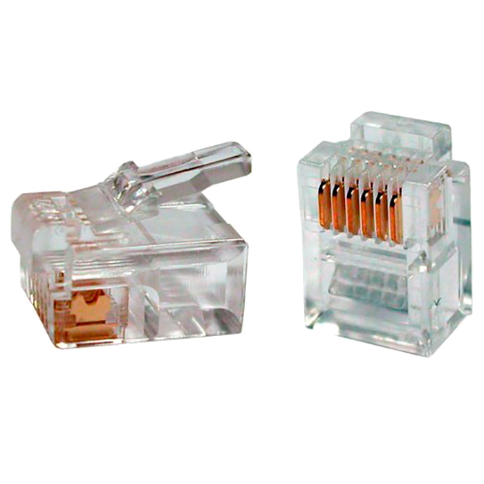 

Коннектор RJ-11/RJ-12, 100шт