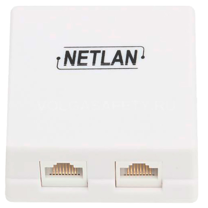 Розетка RJ-45+RJ-45 открытый монтаж, NETLAN