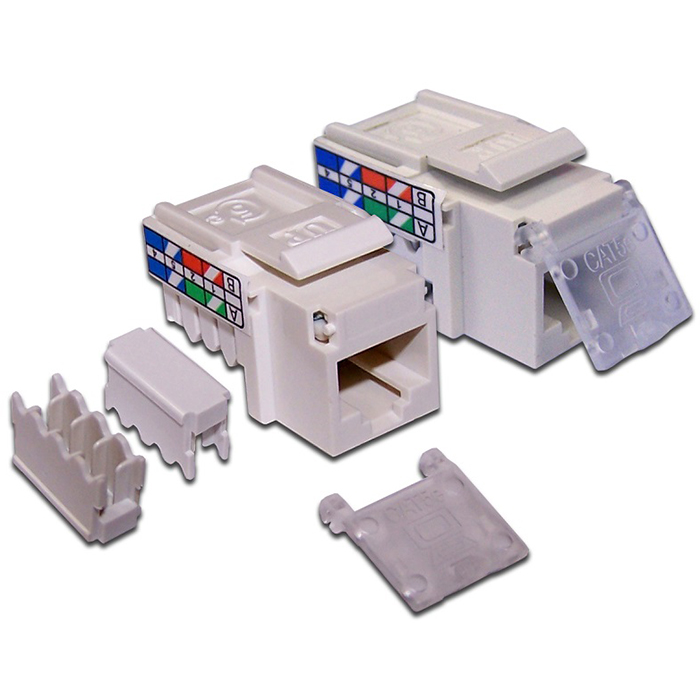 

Модуль Keystone Lanmaster 90 градусов, RJ-45 cat.5e, 1 шт., белый (LAN-OK45U5E/90-WH), 90 градусов
