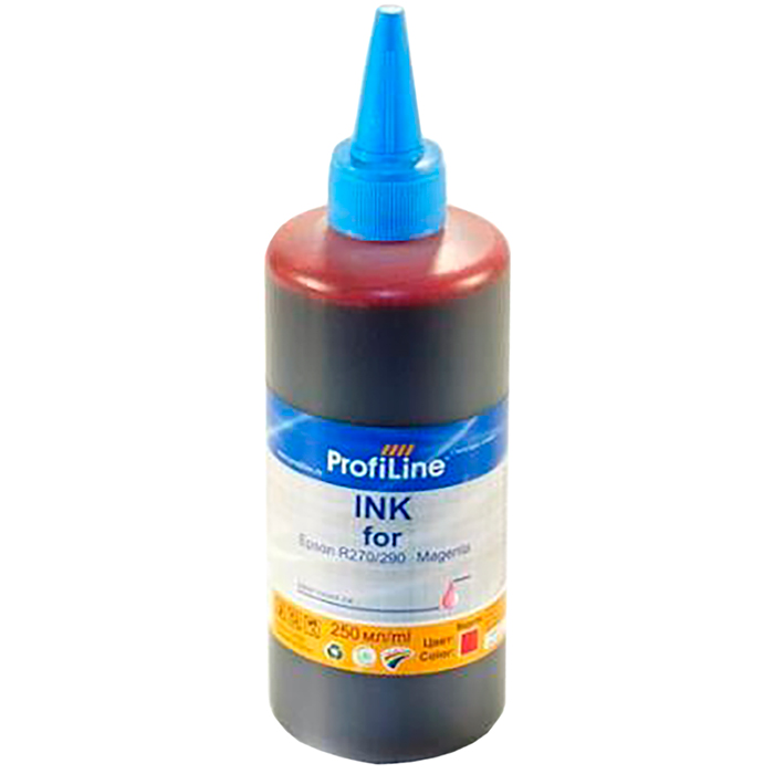 

Чернила ProfiLine PL-INK-R270-M 250мл, 250 мл, пурпурный, совместимые для Epson Stylus R270/R290/T50/P50, PL-INK-R270-M 250мл