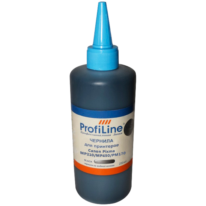 

Чернила ProfiLine PL-INK-PG 40-Bk 250мл, 250мл, черный, совместимые, для Canon Pixma MP210/MP450/PM170/PM150/iP6220D/iP6210D/iP2200/iP1600/iP1800, PL-INK-PG 40-Bk 250мл