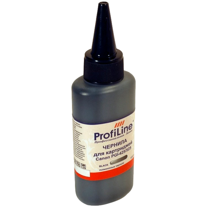 

Чернила ProfiLine PL_INK_PGI-425_BK_100ml, 100 мл, черный, совместимые, водные для Canon iP4820/iP4840/iP4850/iP4870/MG6120/MG6140/MG6150/MG6170/MG8120/MG8140/MG8150/MG8170, PL_INK_PGI-425_BK_100ml