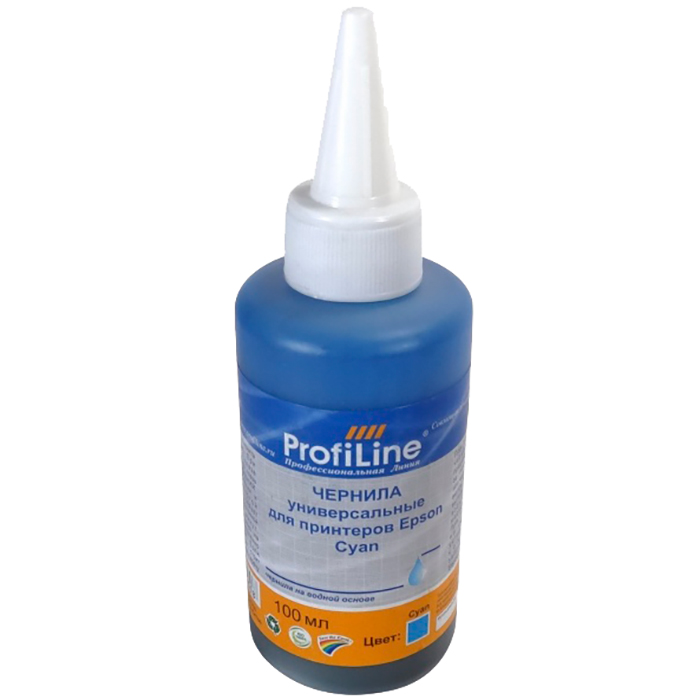 

Чернила ProfiLine PL-INK-UNI-Eps-C 100мл, 100 мл, голубой, совместимые для Epson, PL-INK-UNI-Eps-C 100мл