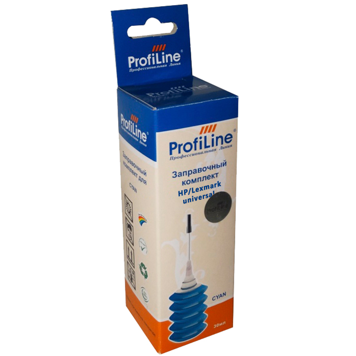 

Чернила ProfiLine PL-INK-UNI-HP/Lex-C 1*30мл, 30мл, голубой, совместимые, PL-INK-UNI-HP/Lex-C 1*30мл
