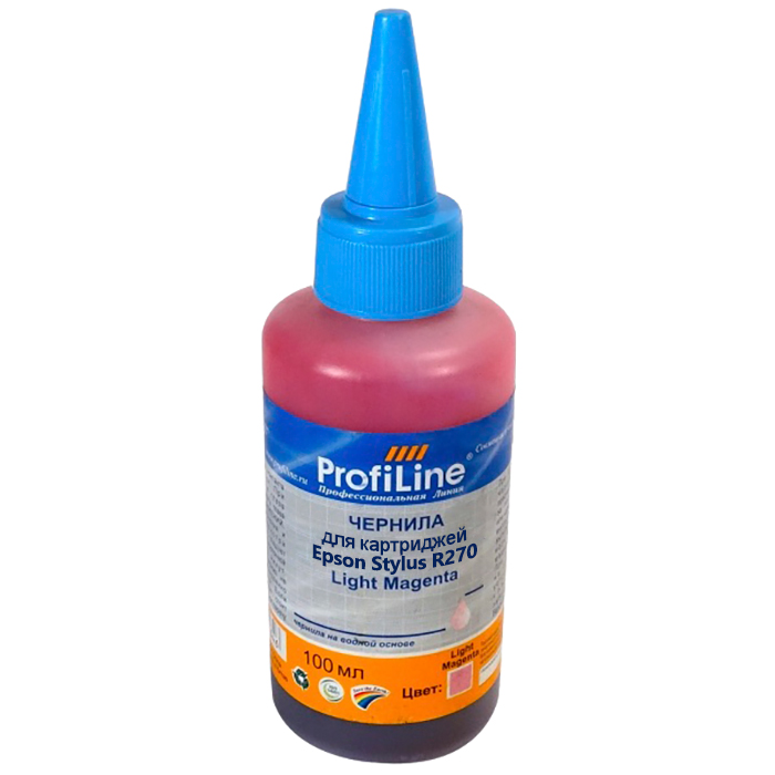 

Чернила ProfiLine PL-INK-R270-LM 100мл, 100 мл, светло-пурпурный, совместимые для Epson Stylus R270/R290/T50/P50, PL-INK-R270-LM 100мл