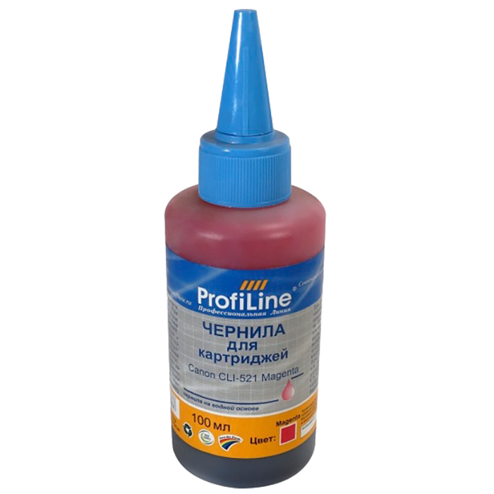 

Чернила ProfiLine PL-INK-CLI-521M 100мл, 100мл, пурпурный, совместимые, для Canon Pixma Ip3600/IP4600/MP540/MP620/MP630/MP980, PL-INK-CLI-521M 100мл