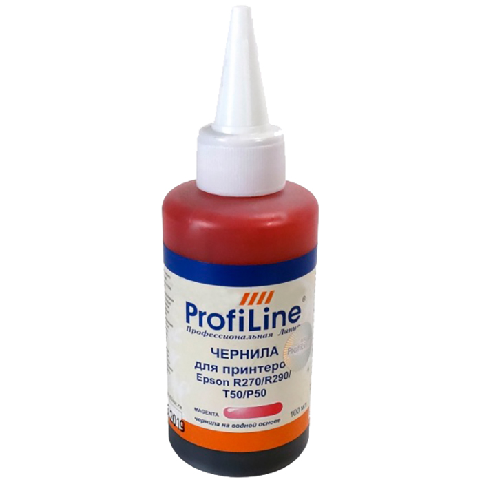 

Чернила ProfiLine PL-INK-R270-M 100мл, 100 мл, пурпурный, совместимые для Epson Stylus R270/R290/T50/P50, PL-INK-R270-M 100мл