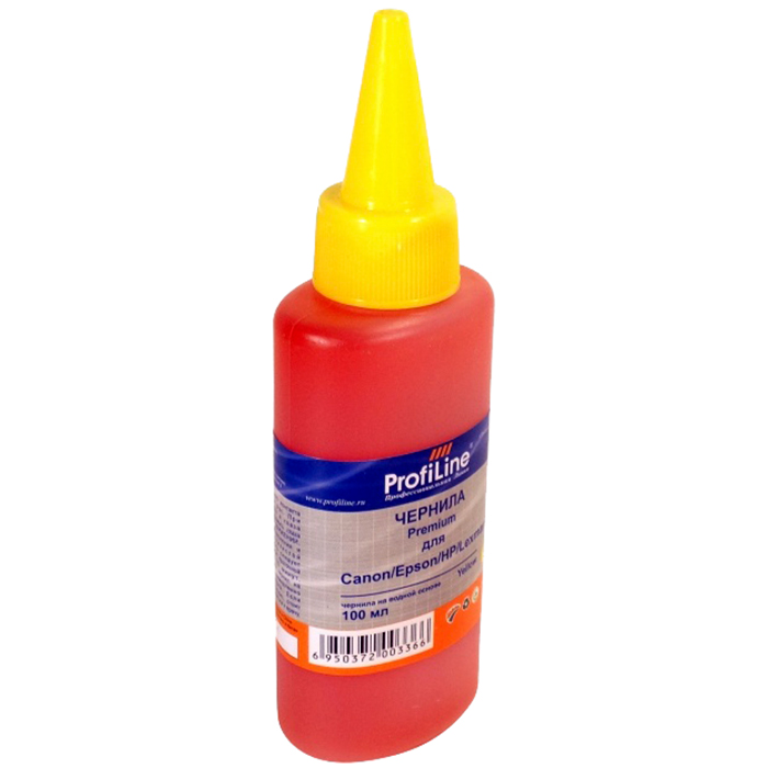 

Чернила ProfiLine PL-INK-UNI-Y 100мл, 100 мл, желтый, совместимые для Epson, PL-INK-UNI-Y 100мл