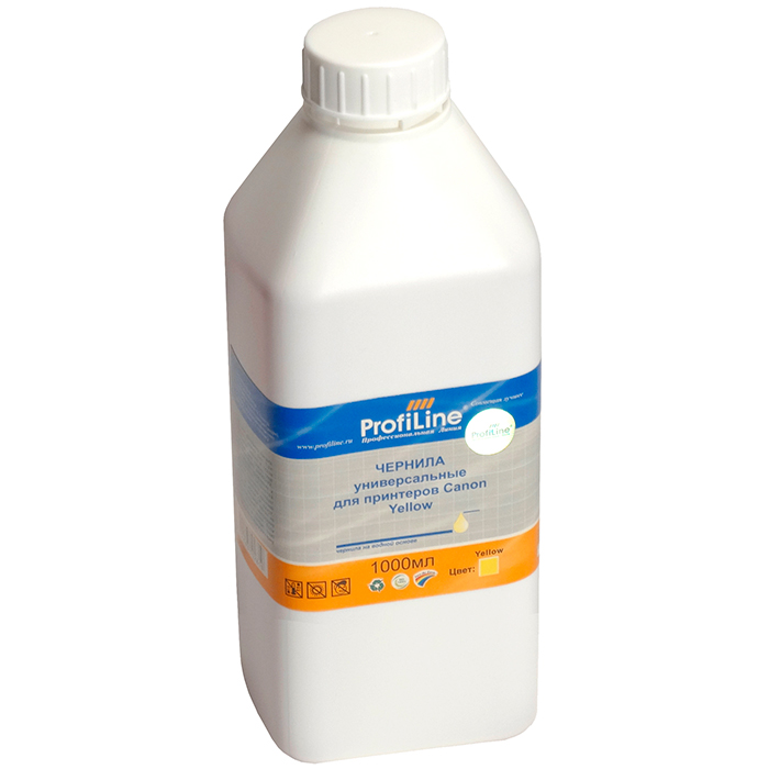 

Чернила ProfiLine PL-INK-UNI-Can-Y 1000мл, 1л, желтый, совместимые (PL-INK-UNI-Can-Y 1000мл), PL-INK-UNI-Can-Y 1000мл