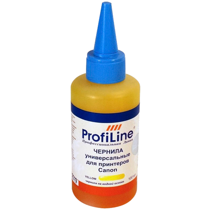 

Чернила ProfiLine PL-INK-UNI-Can-Y 100мл, 100 мл, желтый, совместимые для Canon, PL-INK-UNI-Can-Y 100мл
