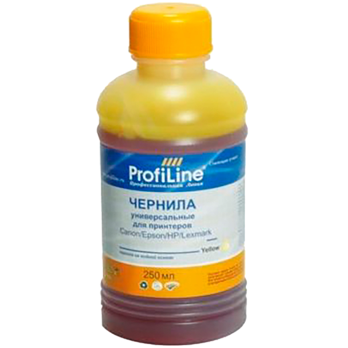 

Чернила ProfiLine PL-INK-UNI-Eps-Y 250мл, 250 мл, желтый, совместимые для Epson, PL-INK-UNI-Eps-Y 250мл