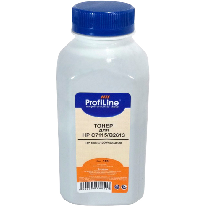 

Тонер ProfiLine PL-150-TNR-C7115/Q2613, бутыль 150 г, черный, совместимый для LJ 1000w/1200/1300/3300 (PL-150-TNR-C7115/Q2613), PL-150-TNR-C7115/Q2613