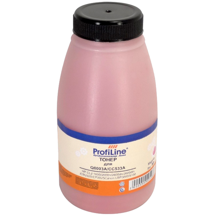 Тонер ProfiLine PL-90-TNR-Q6003/CC533-M, бутыль 90 г, пурпурный