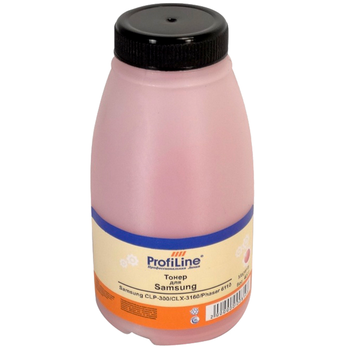 

Тонер ProfiLine PL-45-TNR-CLP-300-M, бутыль 45 г, пурпурный, совместимый для Samsung CLP-300/Phaser 6110/CLX-3160/Phaser 6010/Phaser 6120/WC 6000/WC 6015 (PL-45-TNR-CLP-300-M), PL-45-TNR-CLP-300-M
