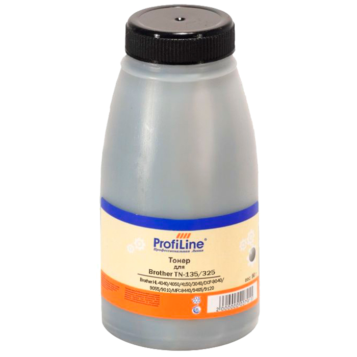 Тонер ProfiLine PL-135-TNR-TN-135/325-Bk, бутыль 135 г, черный