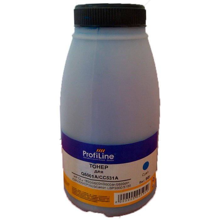 

Тонер ProfiLine PL-90-TNR-Q6001/CC531-C, бутыль 90 г, голубой, совместимый для Canon CLJ 1600/CLJ 2600n/CLJ 2600dn/CLJ 2600dtn/CM2320/CP2025/CP3525/CP5220/CP5225/CP4005/CP4025/CP4525/LBP5000/LBP5100 (PL-90-TNR-Q6001/CC531-C), PL-90-TNR-Q6001/CC531-C