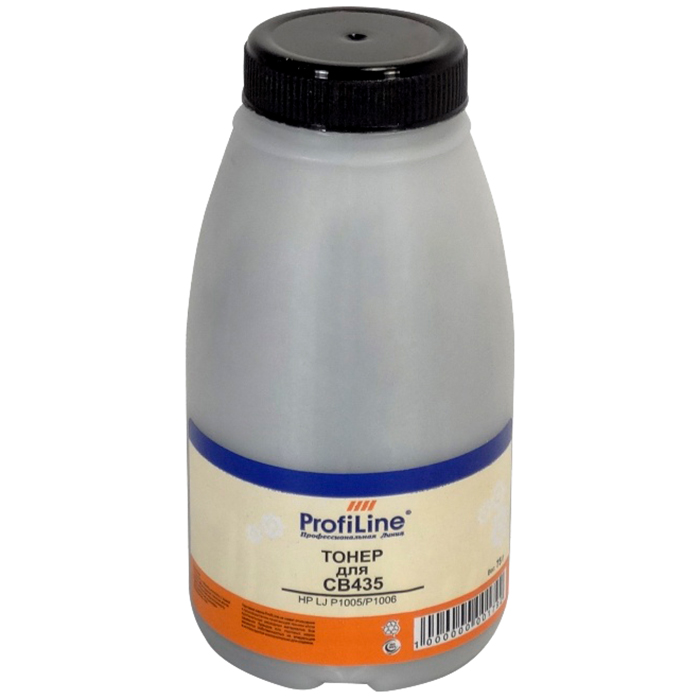 

Тонер ProfiLine PL-75-TNR-CB435, бутыль 75 г, черный, совместимый для LJ P1005/P1006 LJ 4200/5200 (PL-75-TNR-CB435), PL-75-TNR-CB435