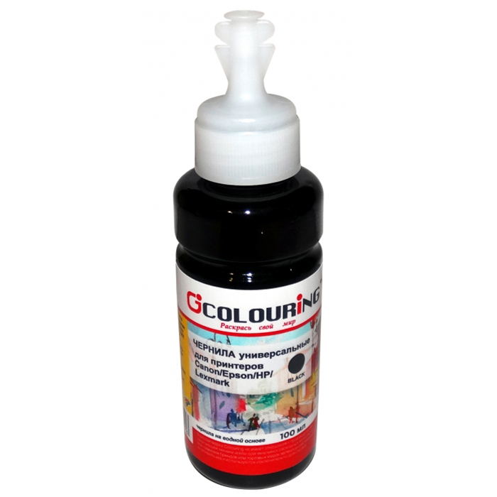 

Чернила Colouring CG-INK-UNI-Bk 100мл, 100 мл, черный, совместимые, CG-INK-UNI-Bk 100мл