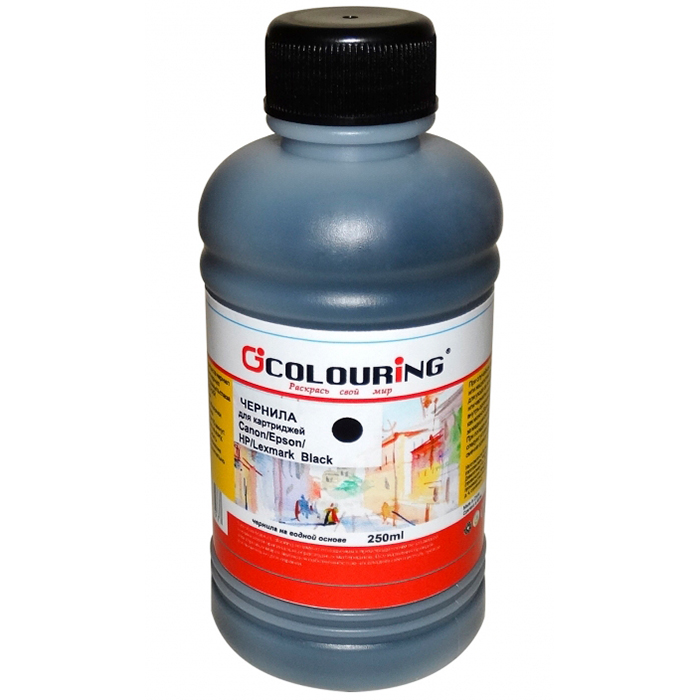 

Чернила Colouring CG-INK-UNI-Bk 250мл, 250 мл, черный, совместимые, CG-INK-UNI-Bk 250мл