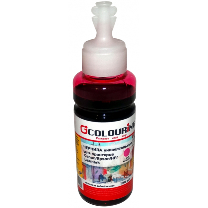 

Чернила Colouring CG-INK-UNI-LM 100мл, 100 мл, светло-пурпурный, совместимые, CG-INK-UNI-LM 100мл