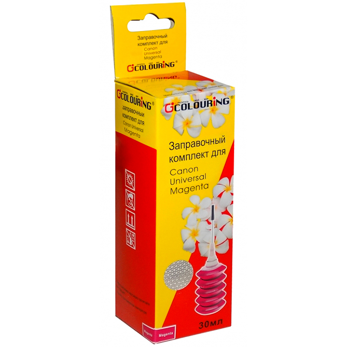 

Заправочный набор струйный Colouring CG-INK-UNI Canon-M 1*30мл, 30мл, пурпурный для Canon совместимый, CG-INK-UNI Canon-M 1*30мл