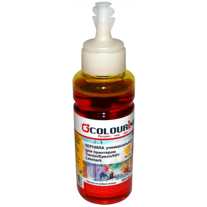 

Чернила Colouring CG-INK-UNI-Y 100мл, 100 мл, желтый, совместимые, CG-INK-UNI-Y 100мл