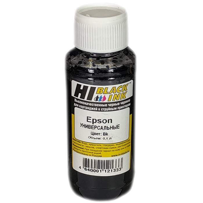 

Чернила Hi-Black, 100 мл, черный, совместимые для Epson (150701038001)