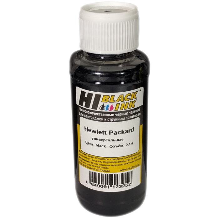 Чернила Hi-Black HB-Inc-HP-UNI-100, черный