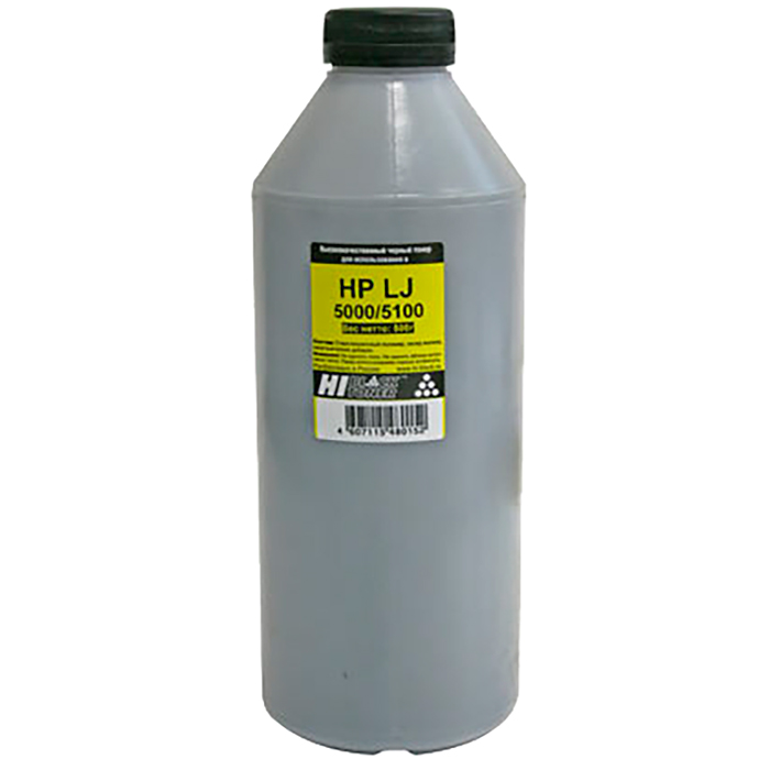 Тонер Hi-Black, бутыль 500 г, черный, совместимый для LJ 5000/5100, Тип 2.2 (9803620092)