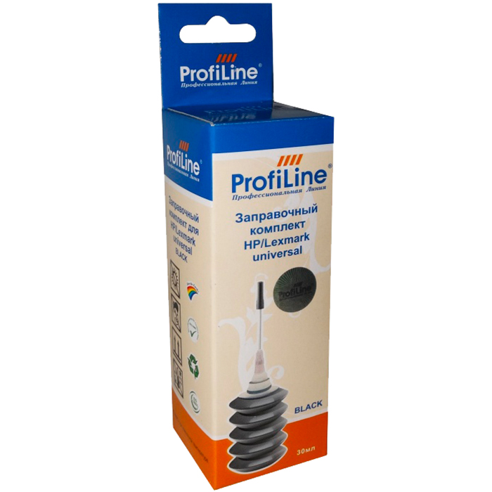 Чернила ProfiLine PL-INK-UNI-HP/Lex-B 1*30м, черный