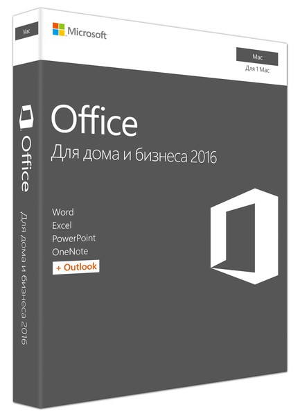 Офисный пакет Microsoft Office Mac Home Business 2016 (W6F-00820)