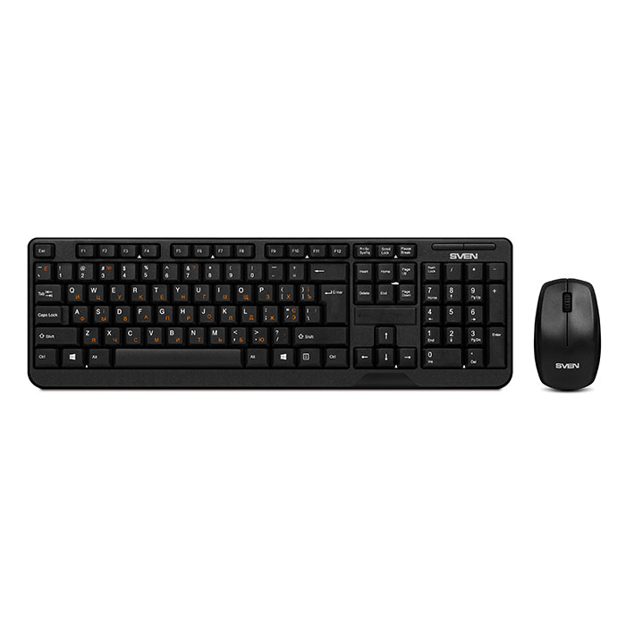 Клавиатура + мышь Sven Comfort 3300, USB, черный (SV-03103300WB)