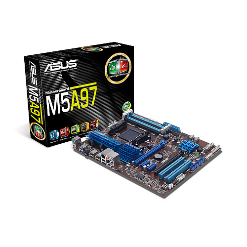 Материнская плата ASUS M5A97, SocketAM3+, AMD 970, ATX