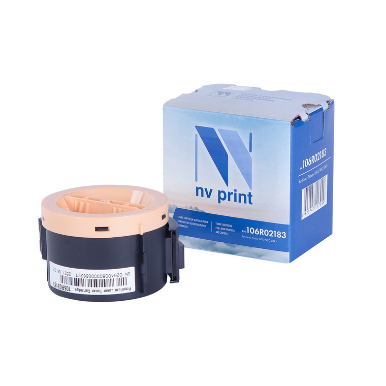 

Картридж лазерный NV Print NV-106R02183 (106R02183), черный, 2300 страниц, совместимый, для Xerox Phaser 3010, WorkCentre 3045
