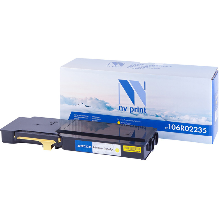 

Картридж лазерный NV Print NV-106R02235Y (106R02235), желтый, 6000 страниц, совместимый для Xerox Phaser 6600/WC6605